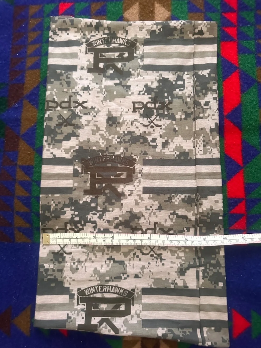 PDX WinterHawks- Camo Neck Gaiter Fleece